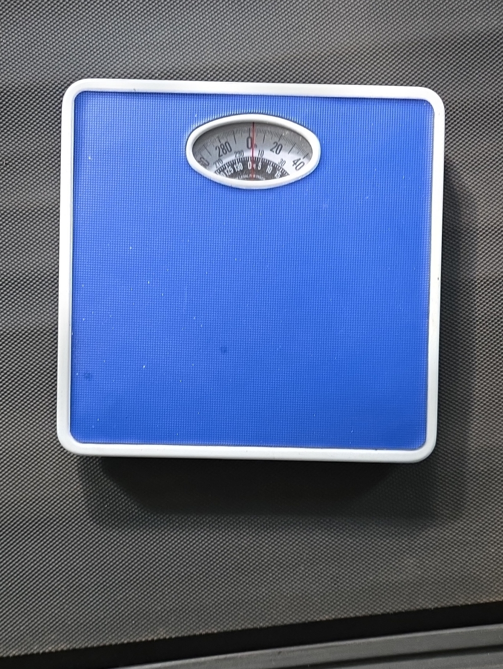 Blue Analog Bathroom Scale for Home Use